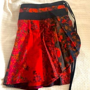 Colorful wrap skirt